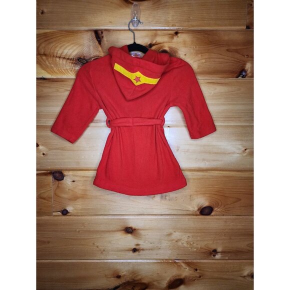 Dreamworks Wonder Woman 2T Toddler Robe With Hood Belt Attached - Picture 4 of 10